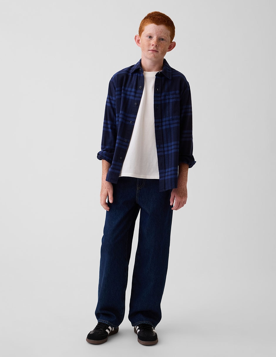 Jeans baggy lavado obscuro para niño Jeans baggy lavado obscuro para niño