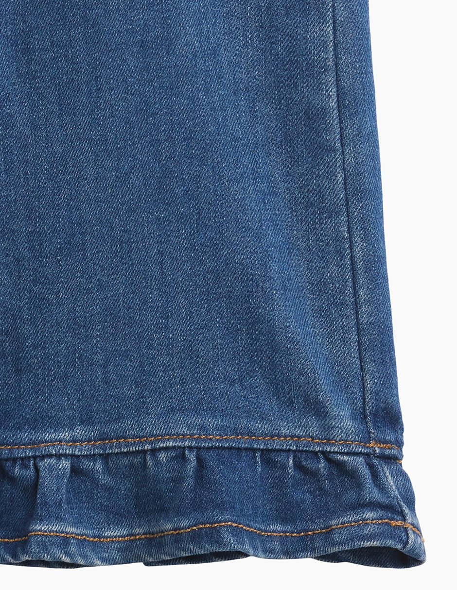 Jeans slim lavado medio para niña 3