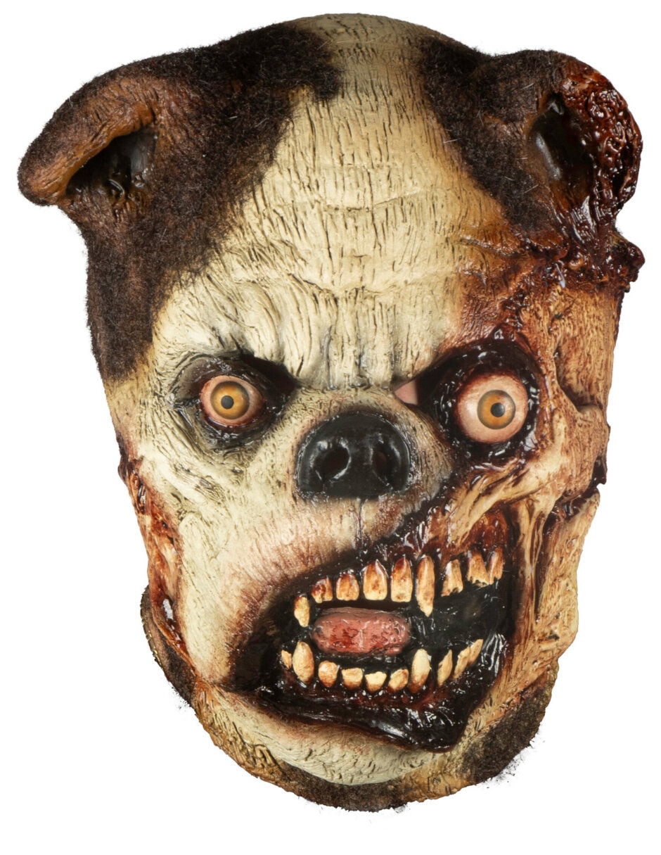 Máscara para disfraz de pug zombie