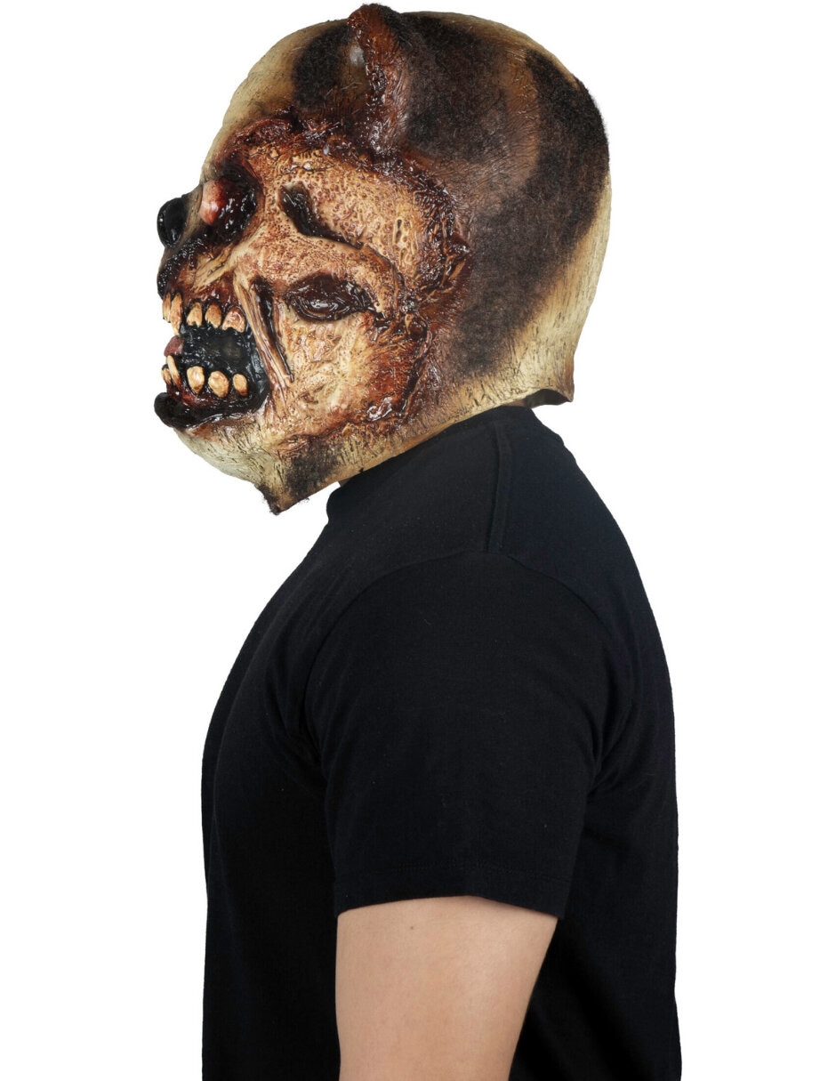 Máscara para disfraz de pug zombie 4