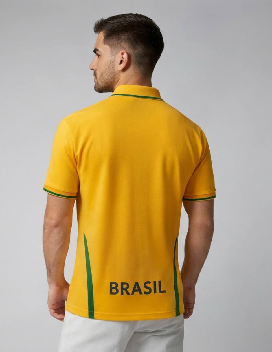 Playera tipo polo pavini para hombre