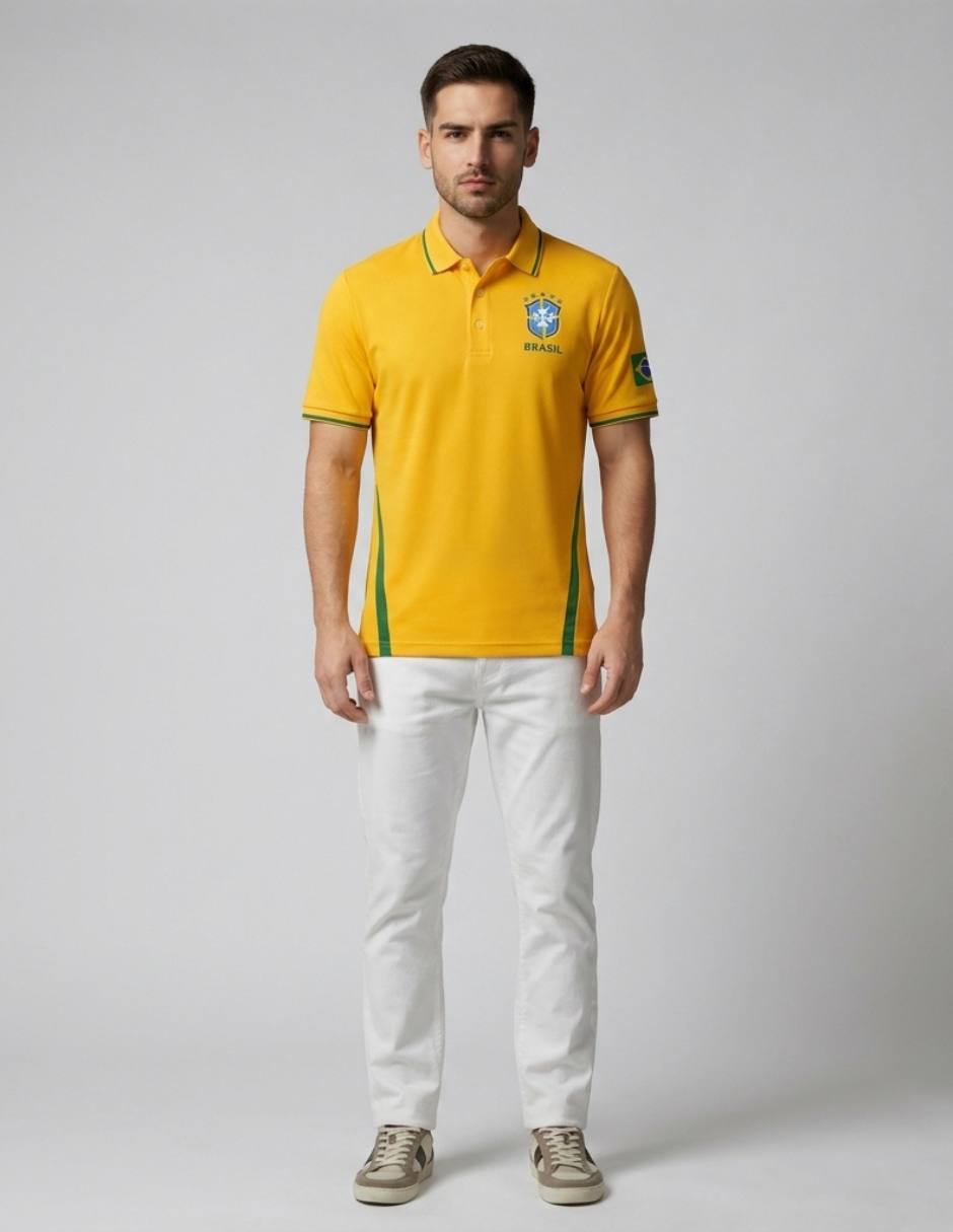 Playera tipo polo pavini para hombre