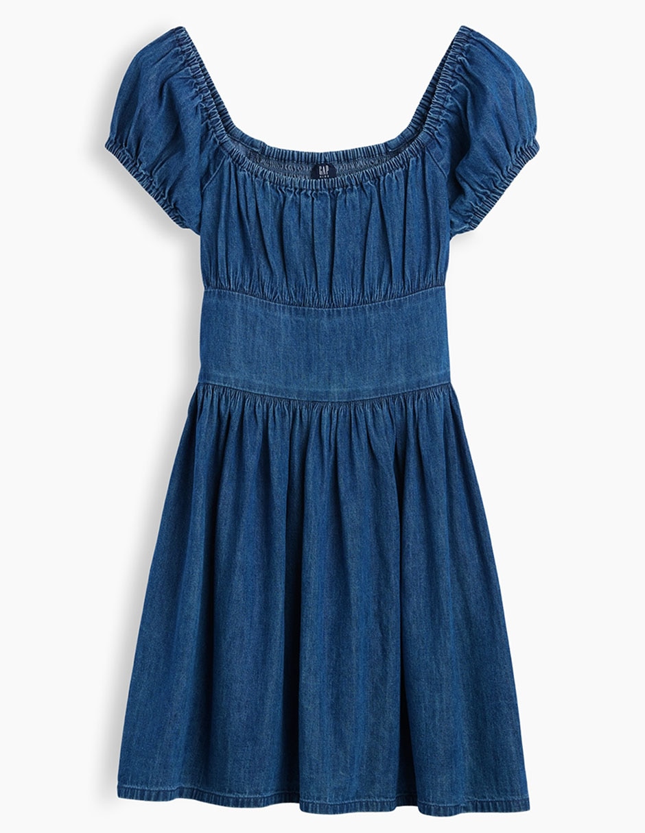 Vestido manga globo para niña 2