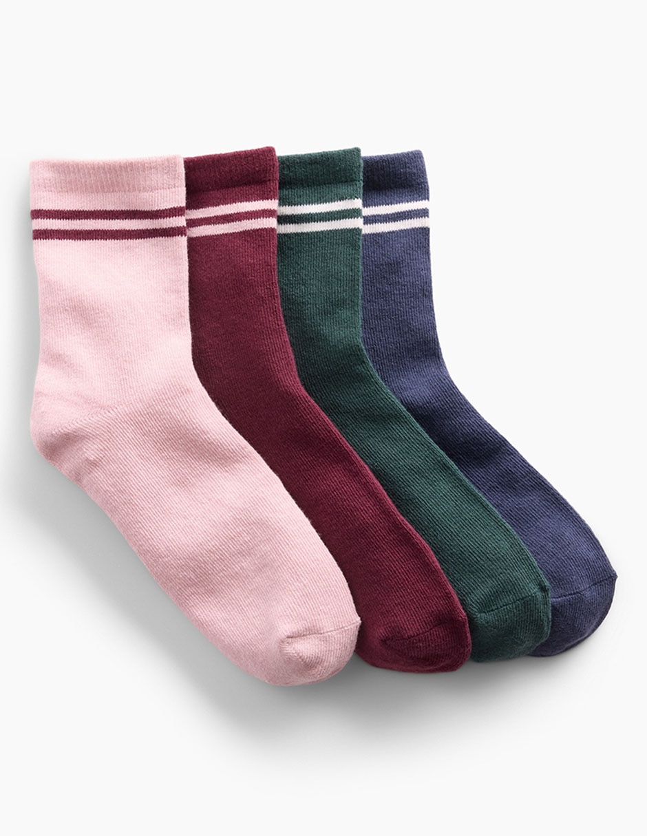Set de calceta de algodón para niño 4 pares