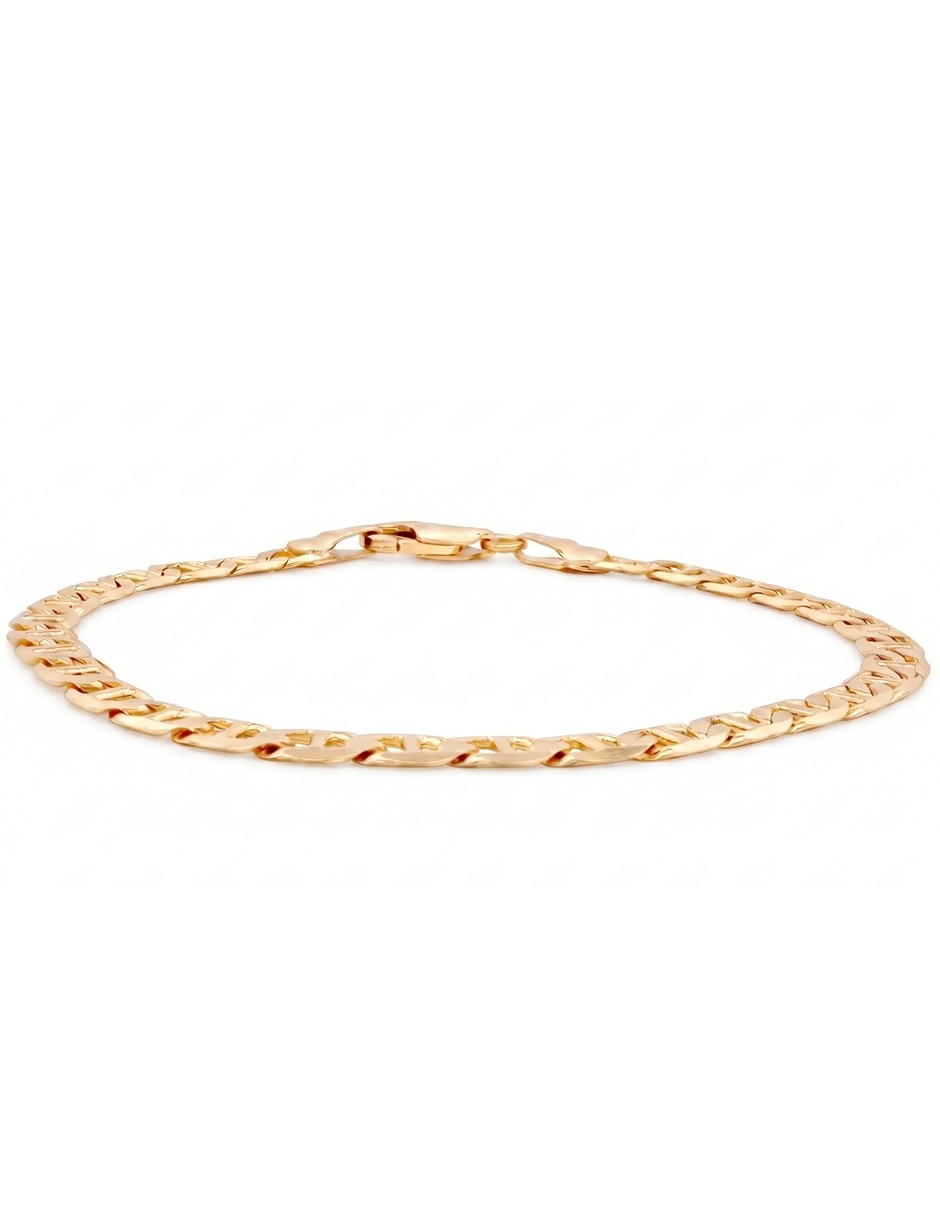 Pulsera horoz de latón con 18 k