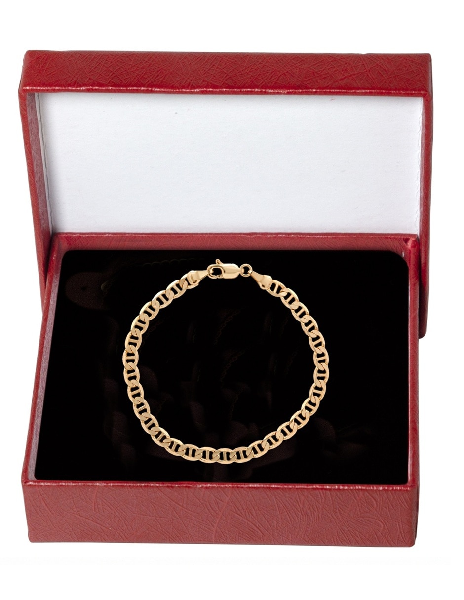 Pulsera horoz de latón con 18 k