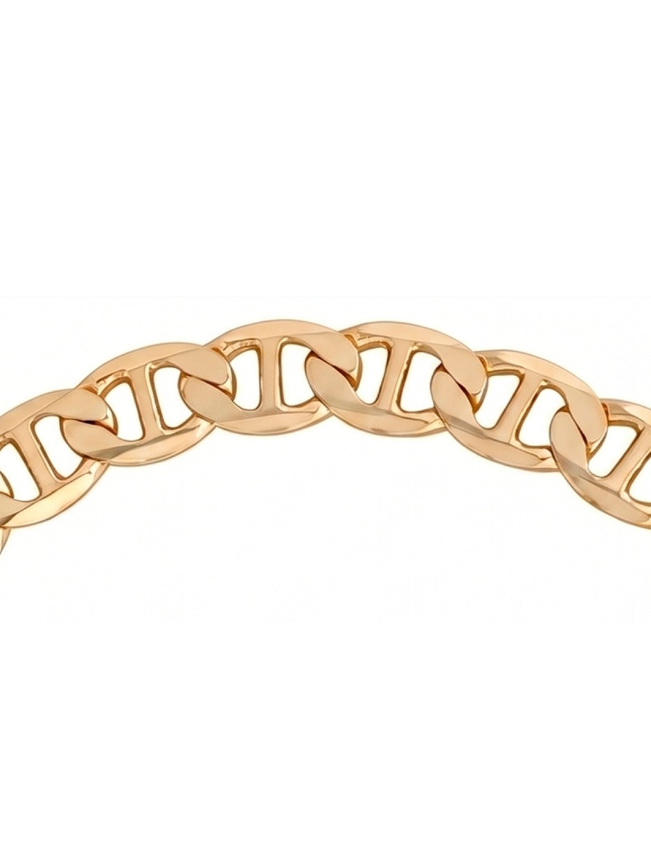 Cadena de eslabones horoz de latón 18 k