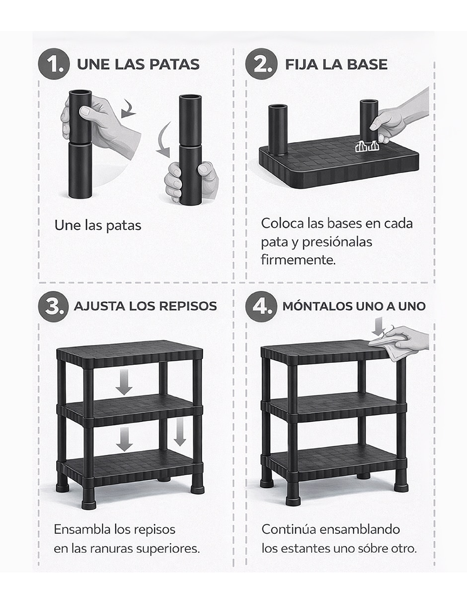 Estante de plástico 5