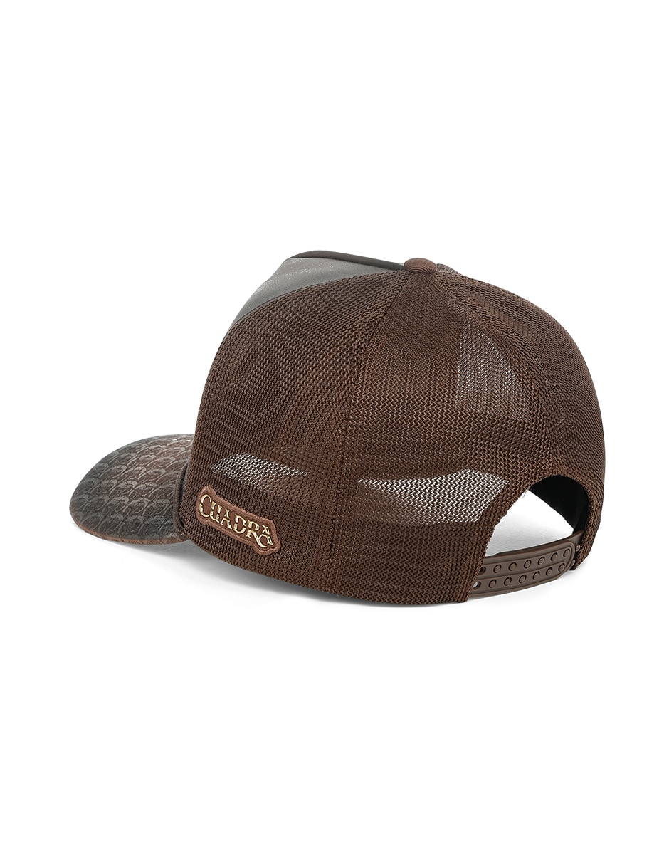 Gorra con visera curva cuadra para hombre