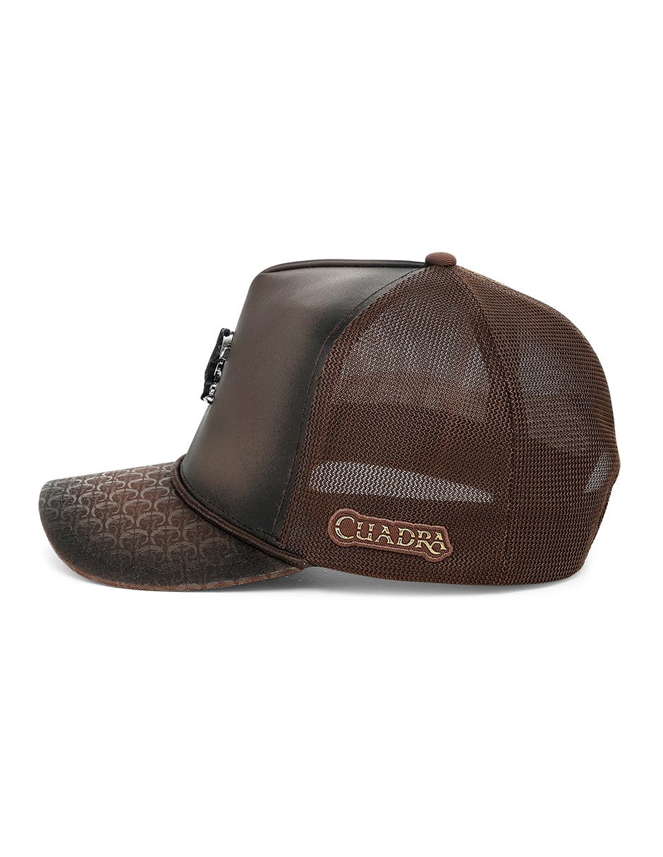 Gorra con visera curva cuadra para hombre
