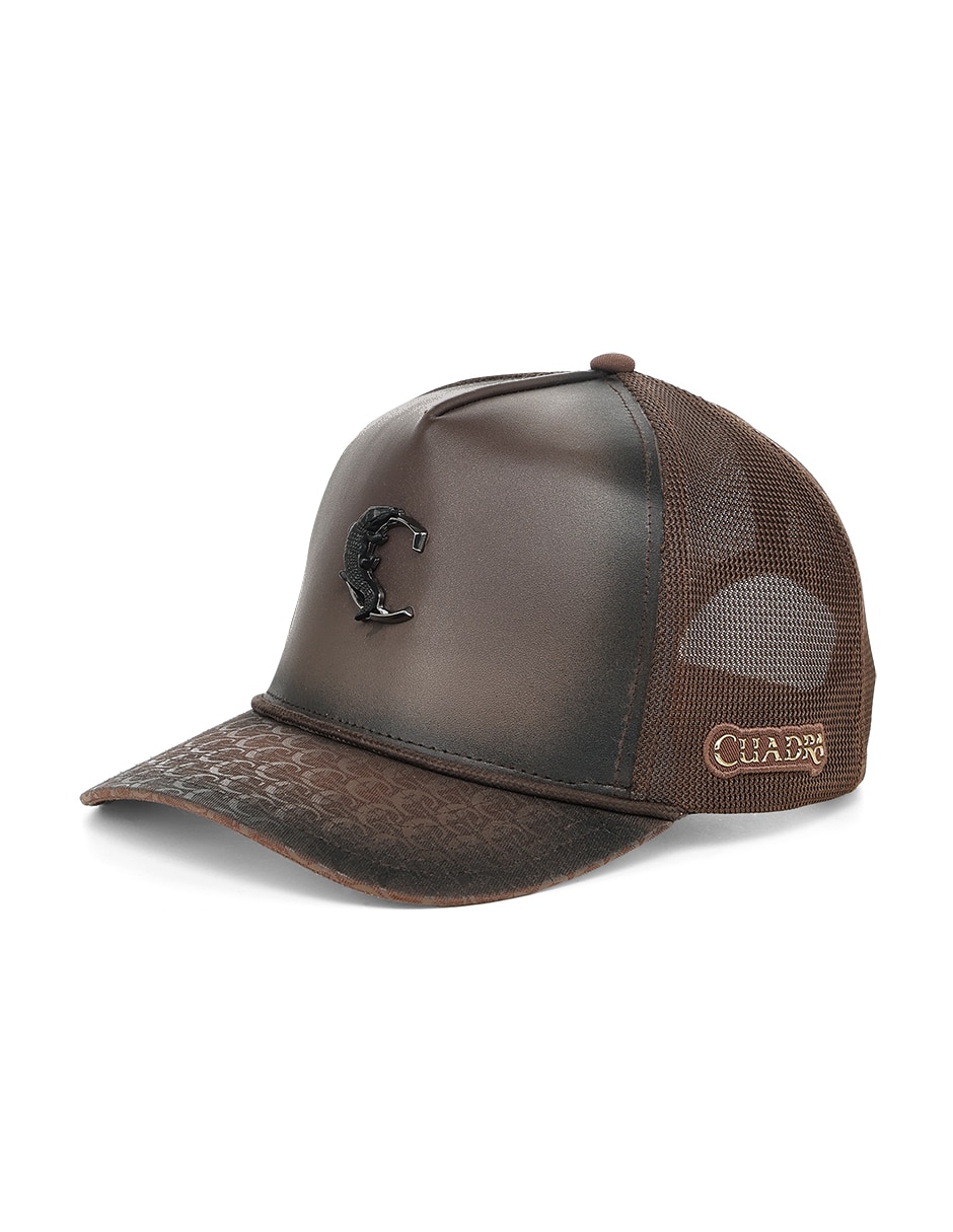 Gorra con visera curva cuadra para hombre