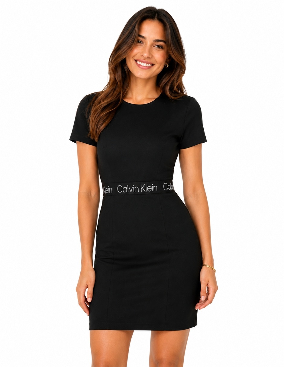 Vestido corto casual Calvin Klein Retail 47f020g para mujer