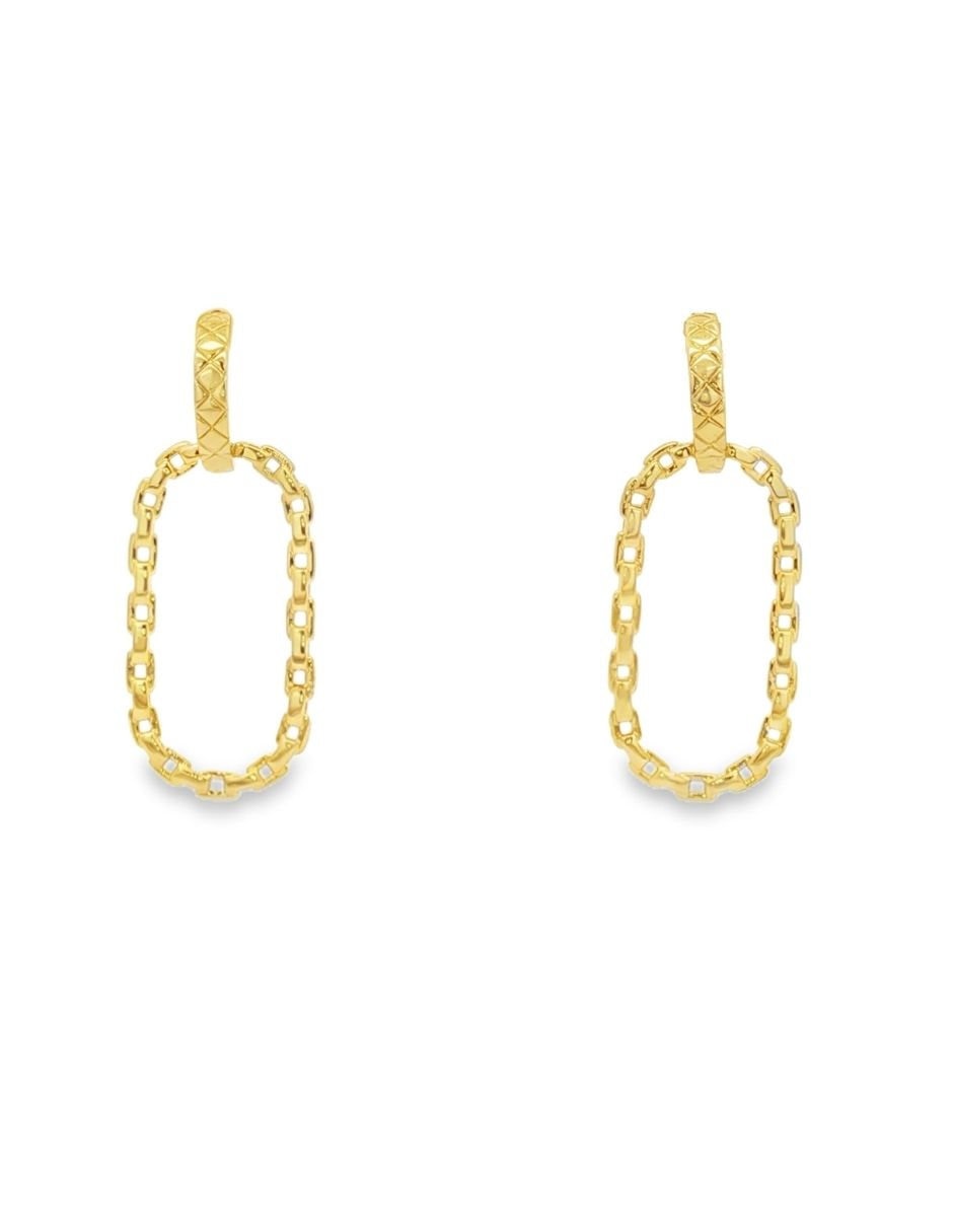 Aretes arete eslabón oval 2
