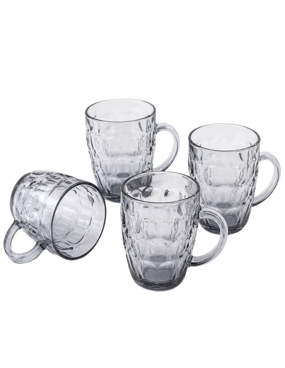 Set de vasos para cerveza Ideen Corona de vidrio con 4 piezas