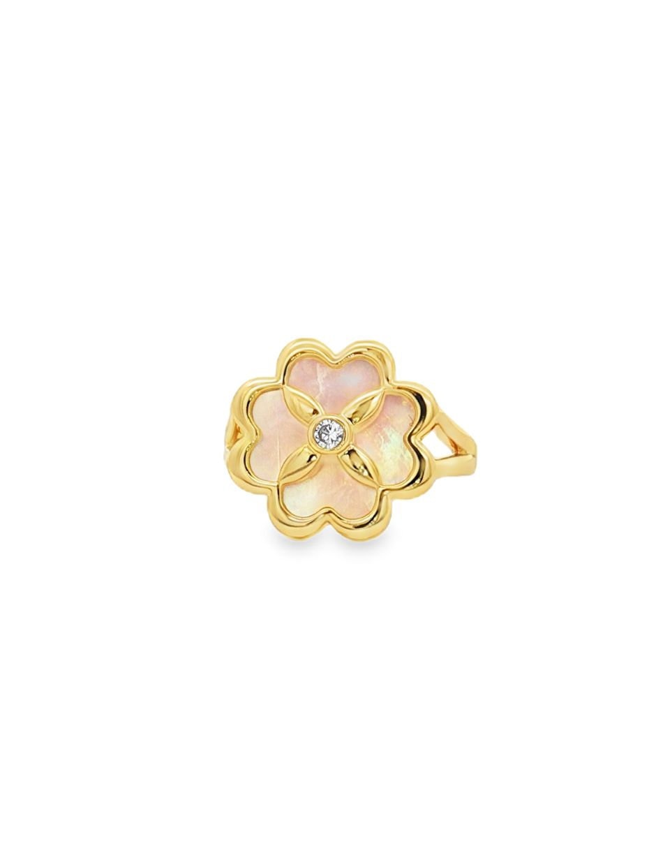 Anillo y pulsera anillo trébol perla Anillo y pulsera anillo trébol perla