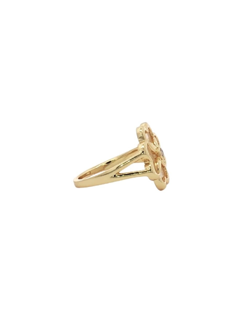 Anillo y pulsera anillo trébol perla 6