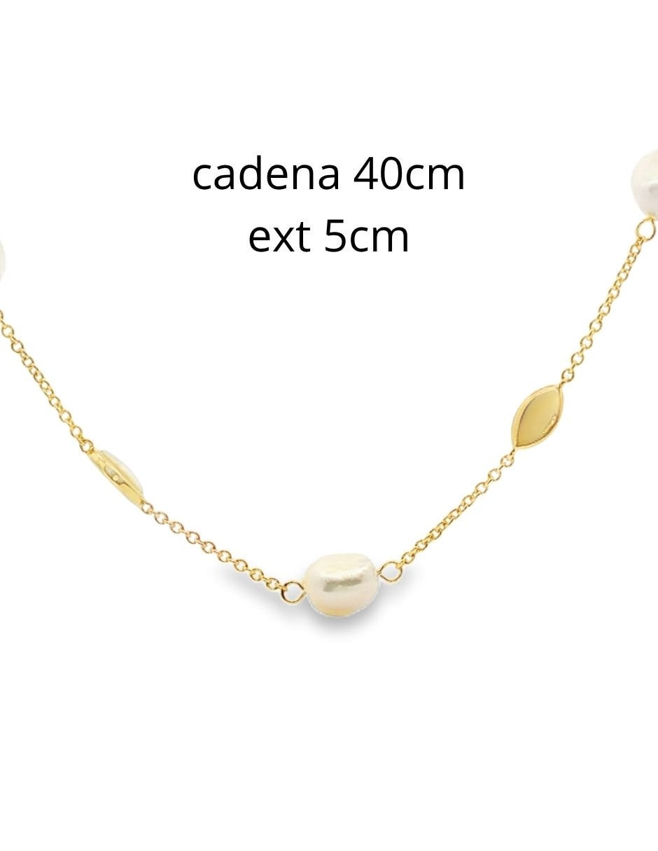 Collar y pulsera ablime joyería madre perla