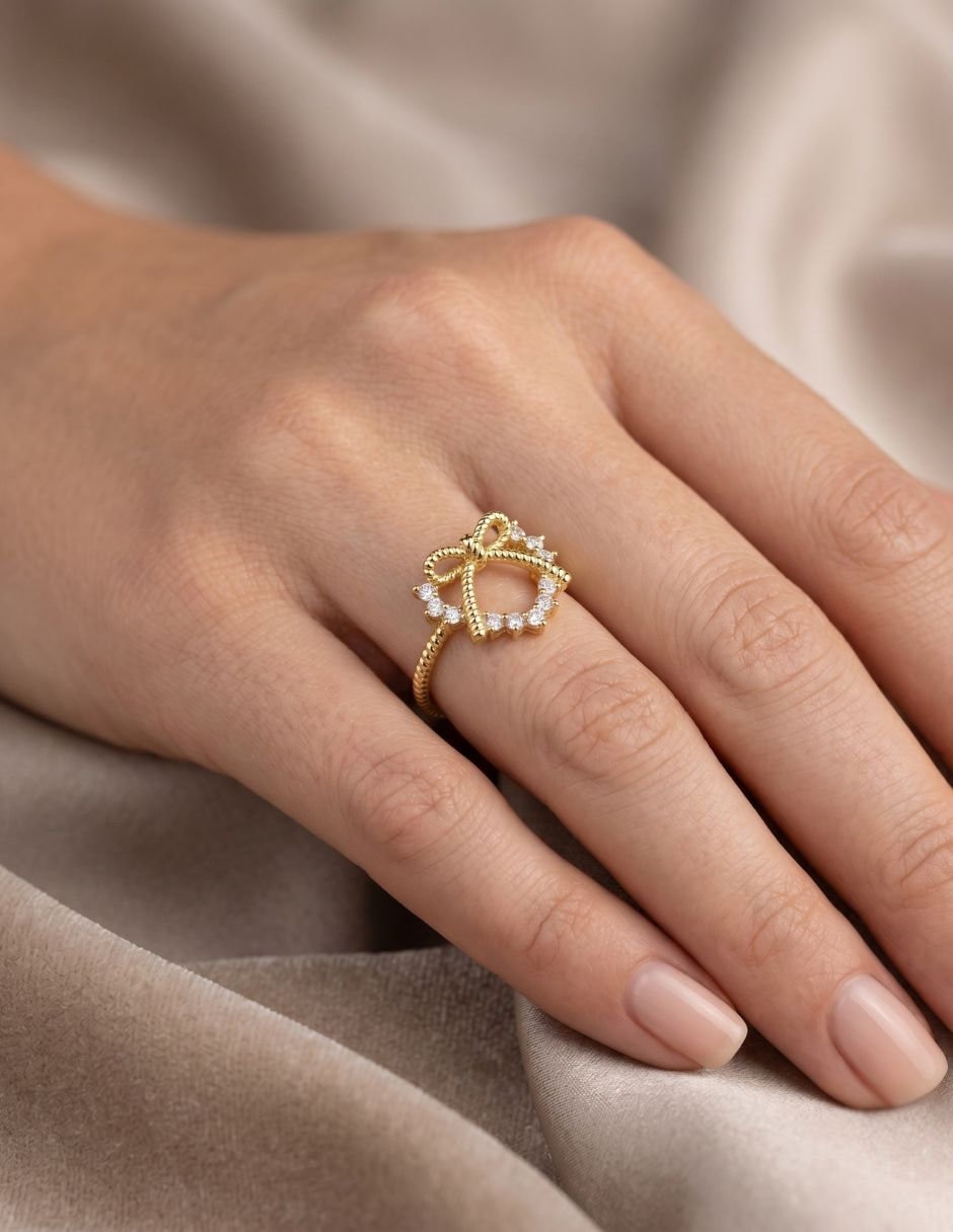 Anillo y pulsera anillo corazón zirc 4