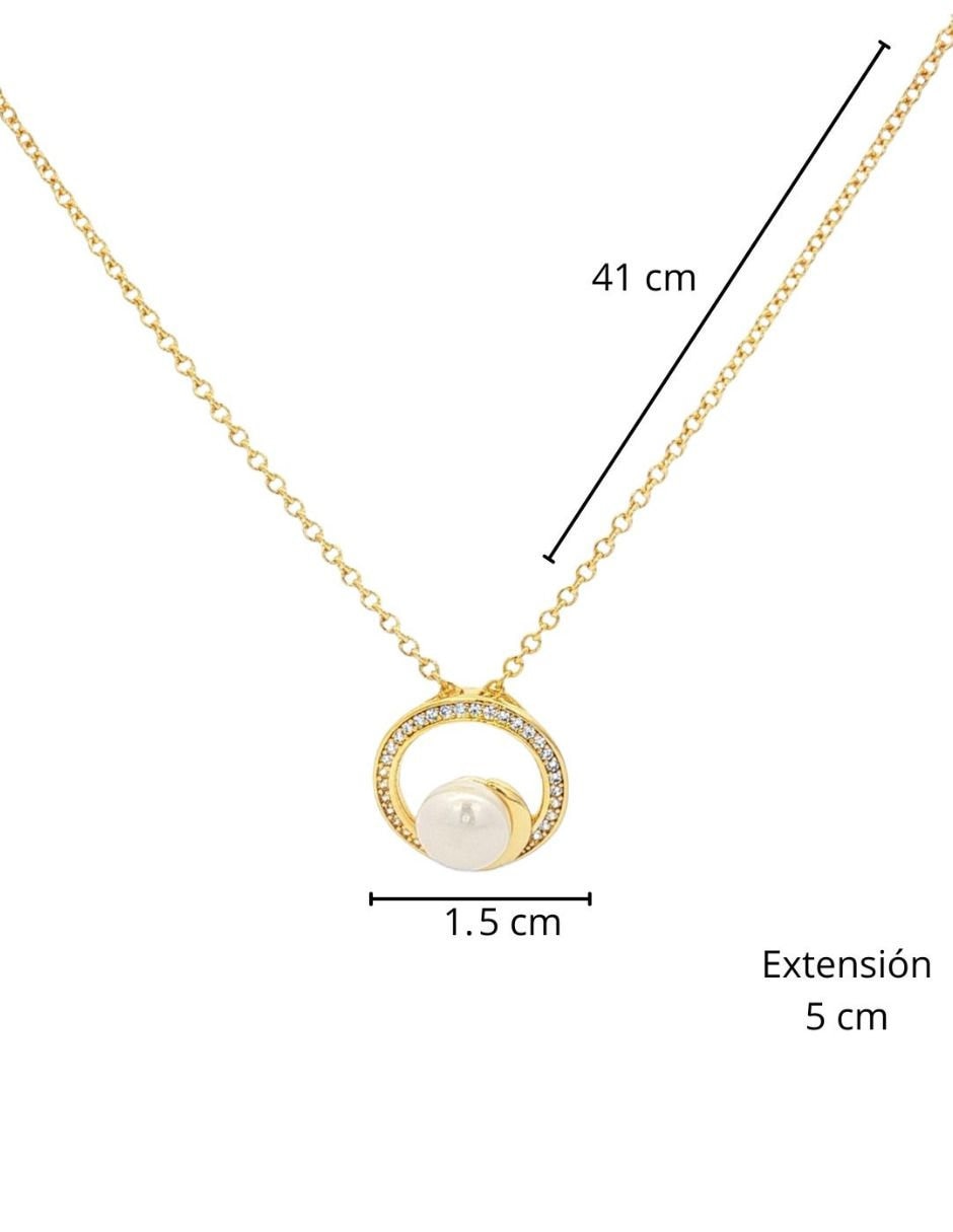 Aretes ablime joyería perla halo