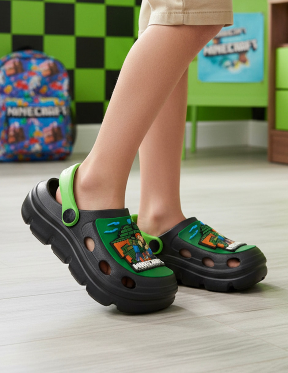Sandalia minecraft para infantil niño