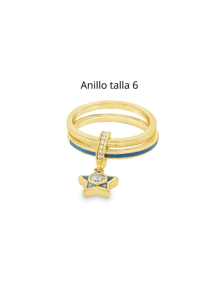 Anillo y pulsera anillo estrella zirc 4