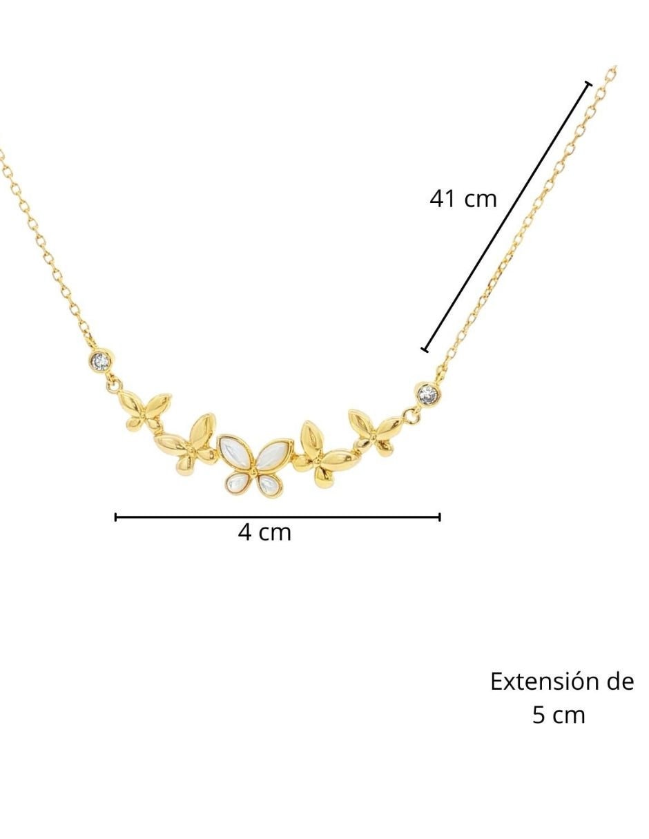 Aretes ablime joyería mariposa perla