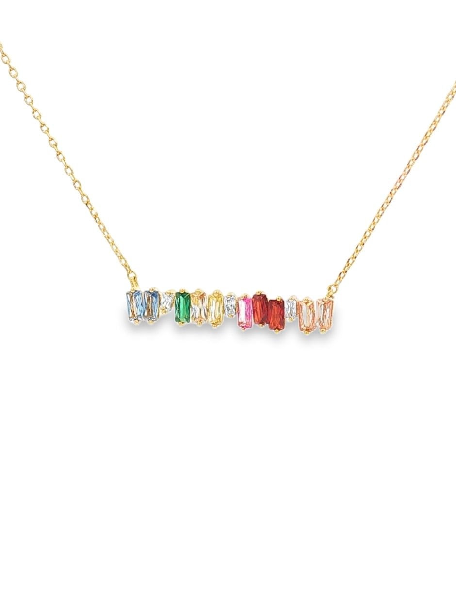 Collar y pulsera circonias color 2