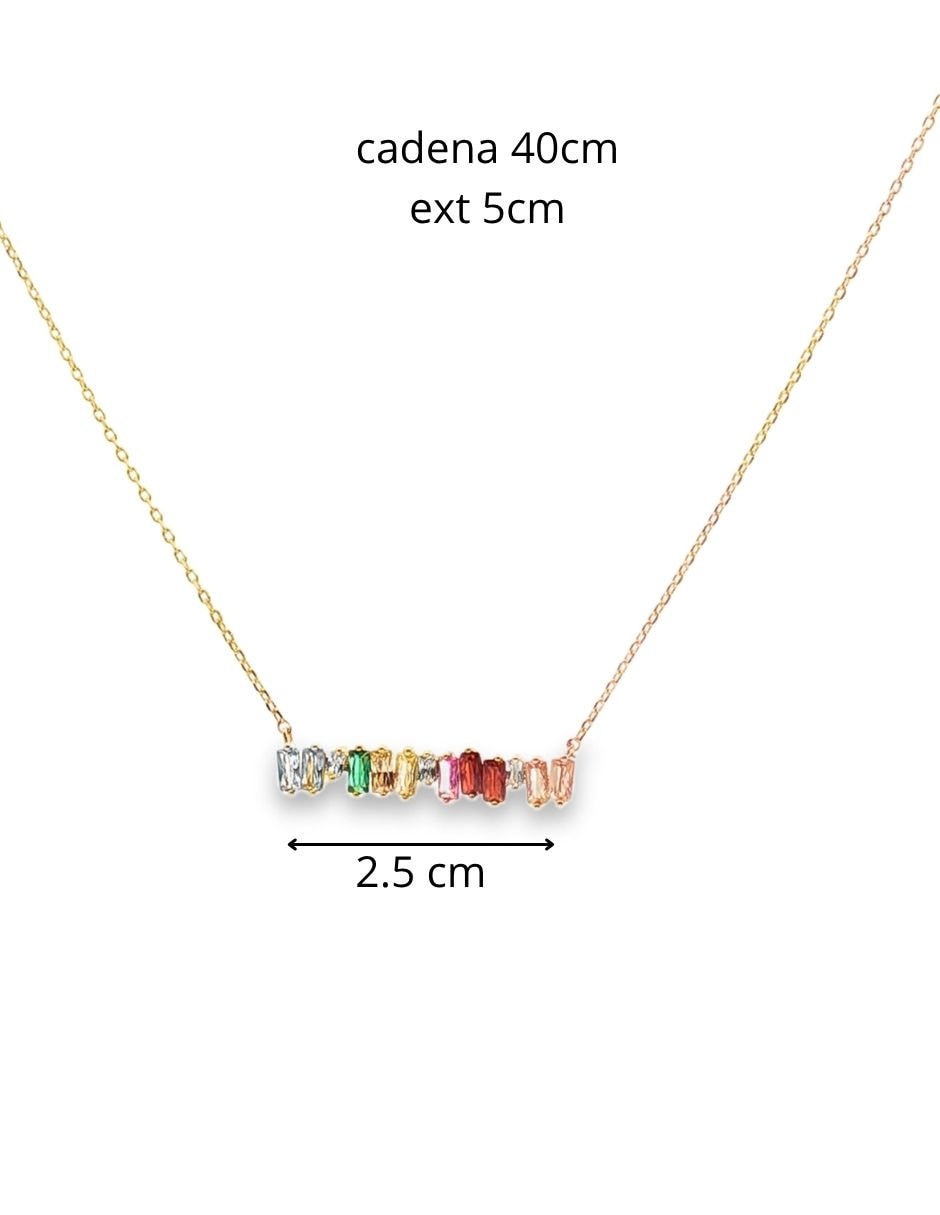 Collar y pulsera circonias color Collar y pulsera circonias color