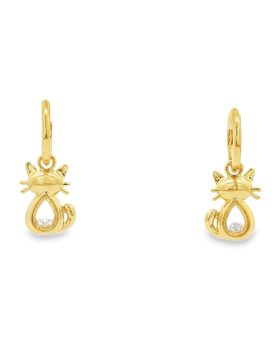 Aretes arracada gatito 2