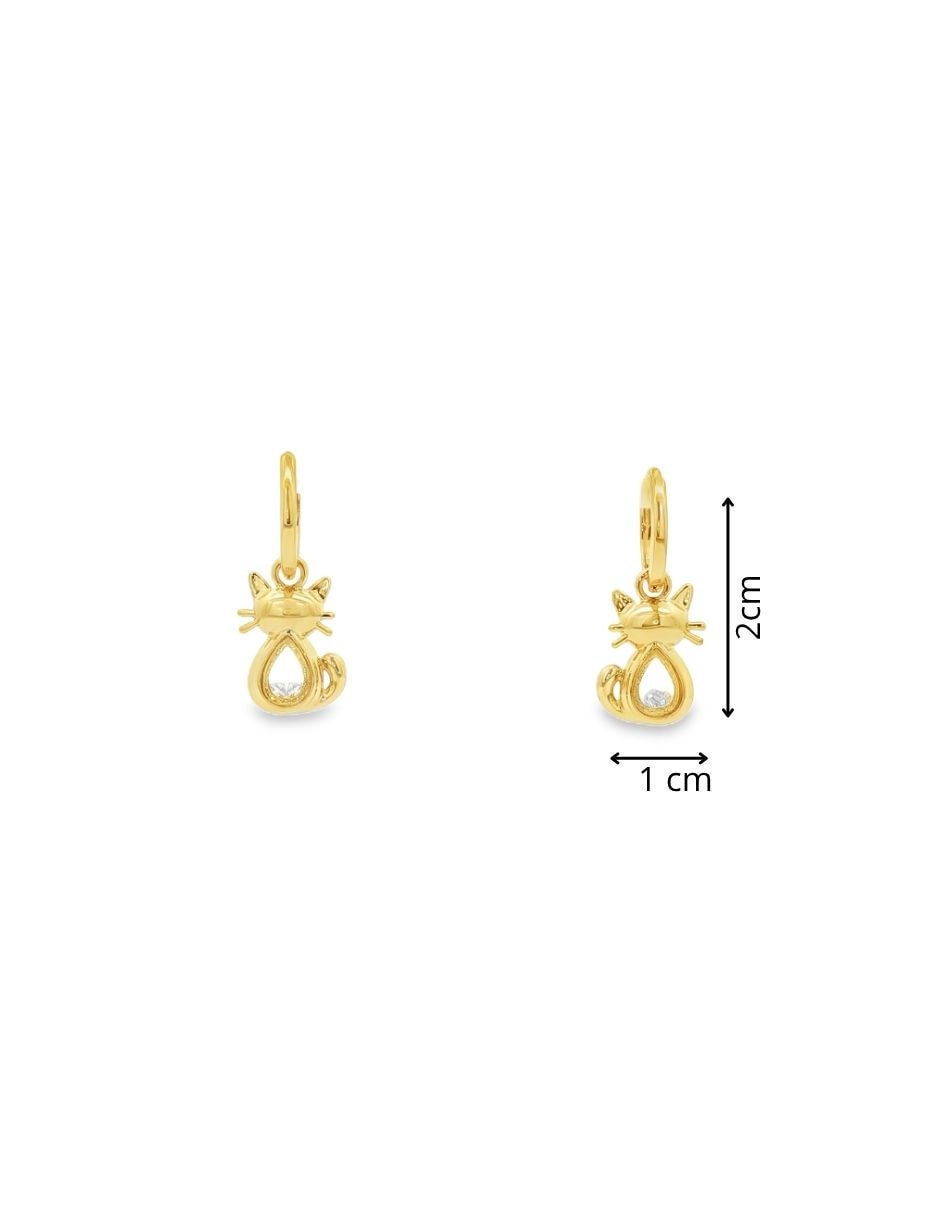 Aretes arracada gatito