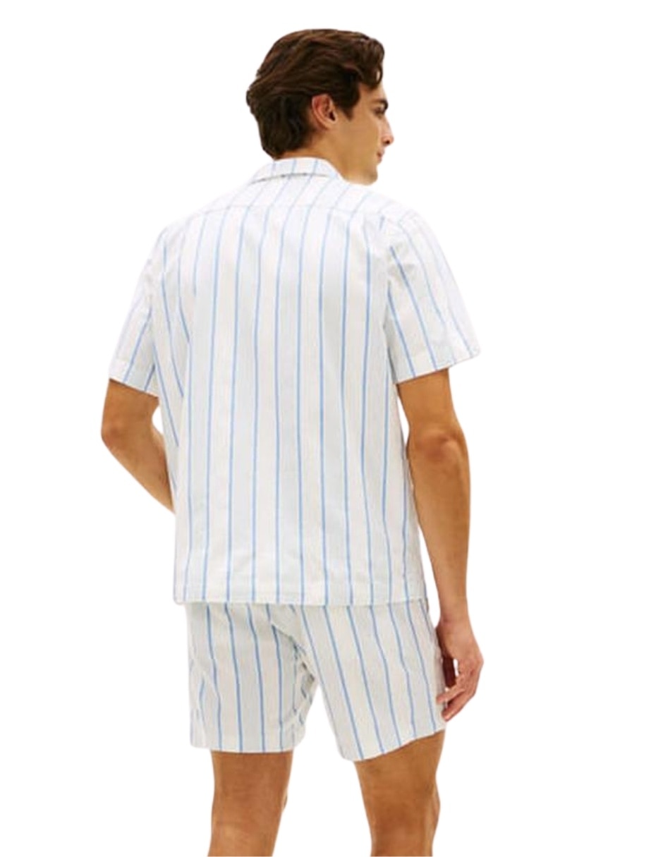 Camisa casual de algodón manga corta para hombre 4