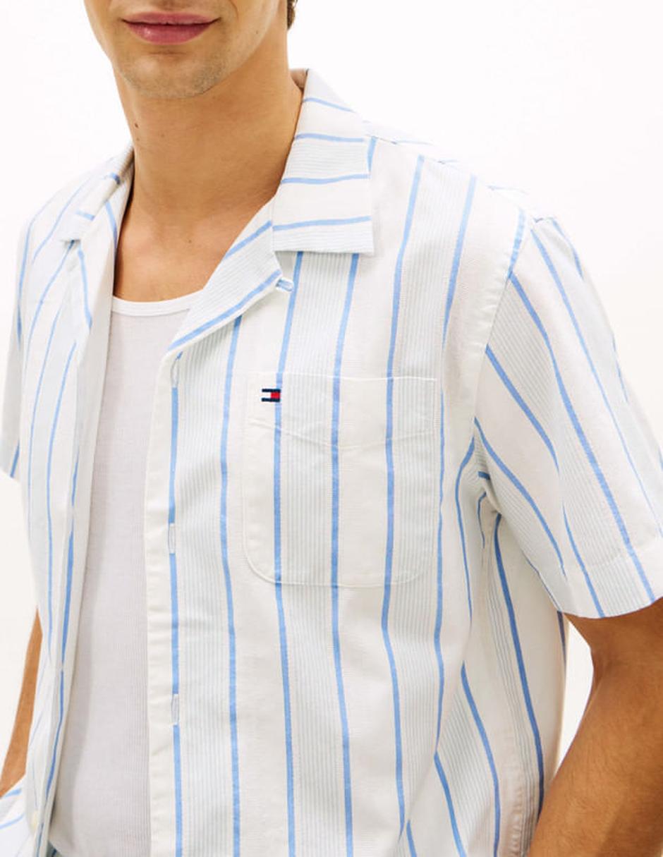 Camisa casual de algodón manga corta para hombre 5