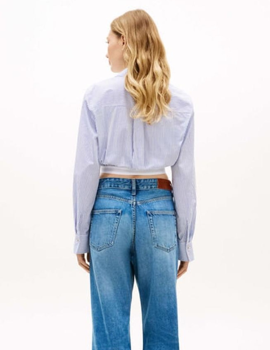 Camisa de algodón manga larga para mujer 2