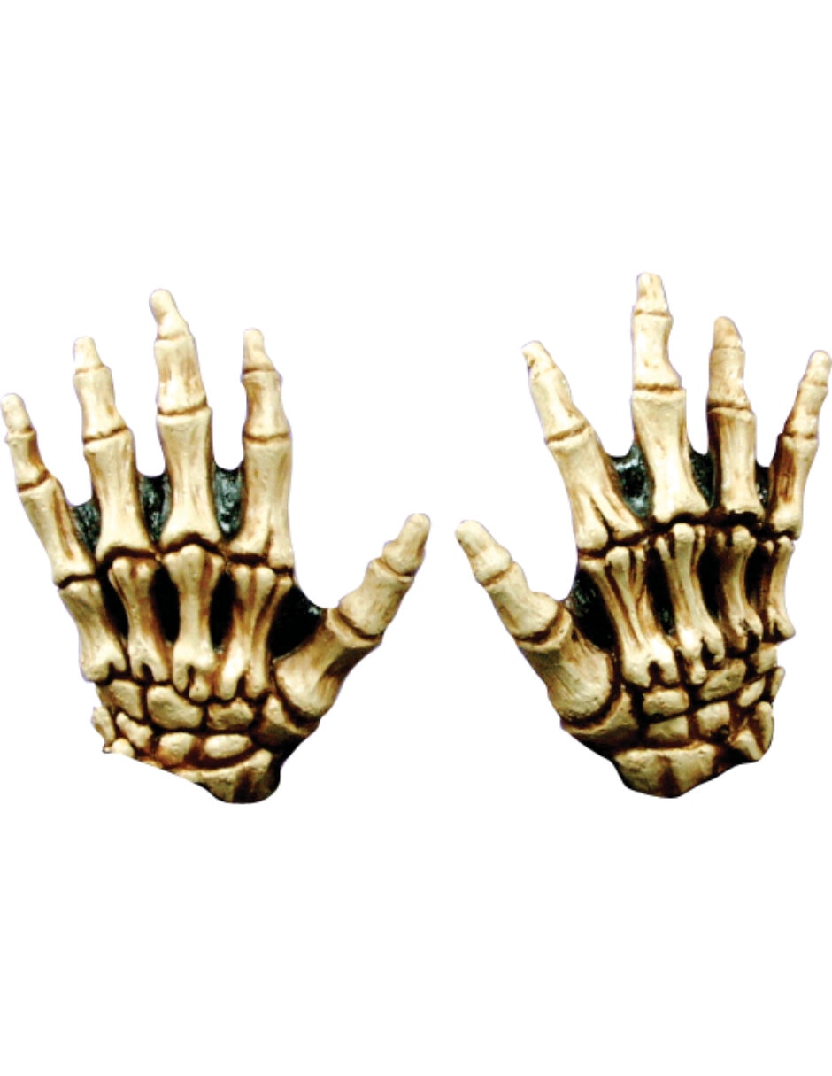 Guantes para disfraz de esqueleto para niño Ghoulish Productions