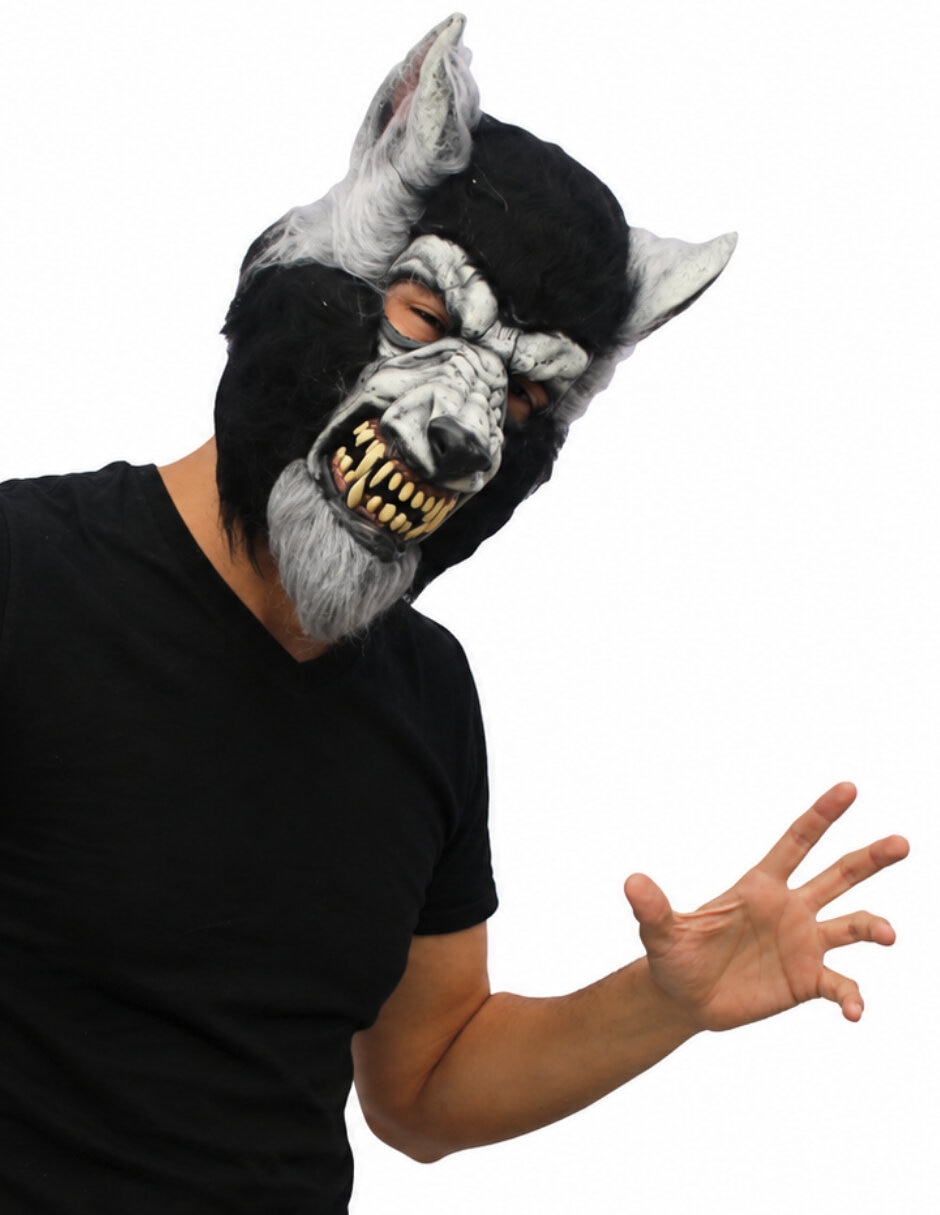 Máscara disfraz de lobo 3