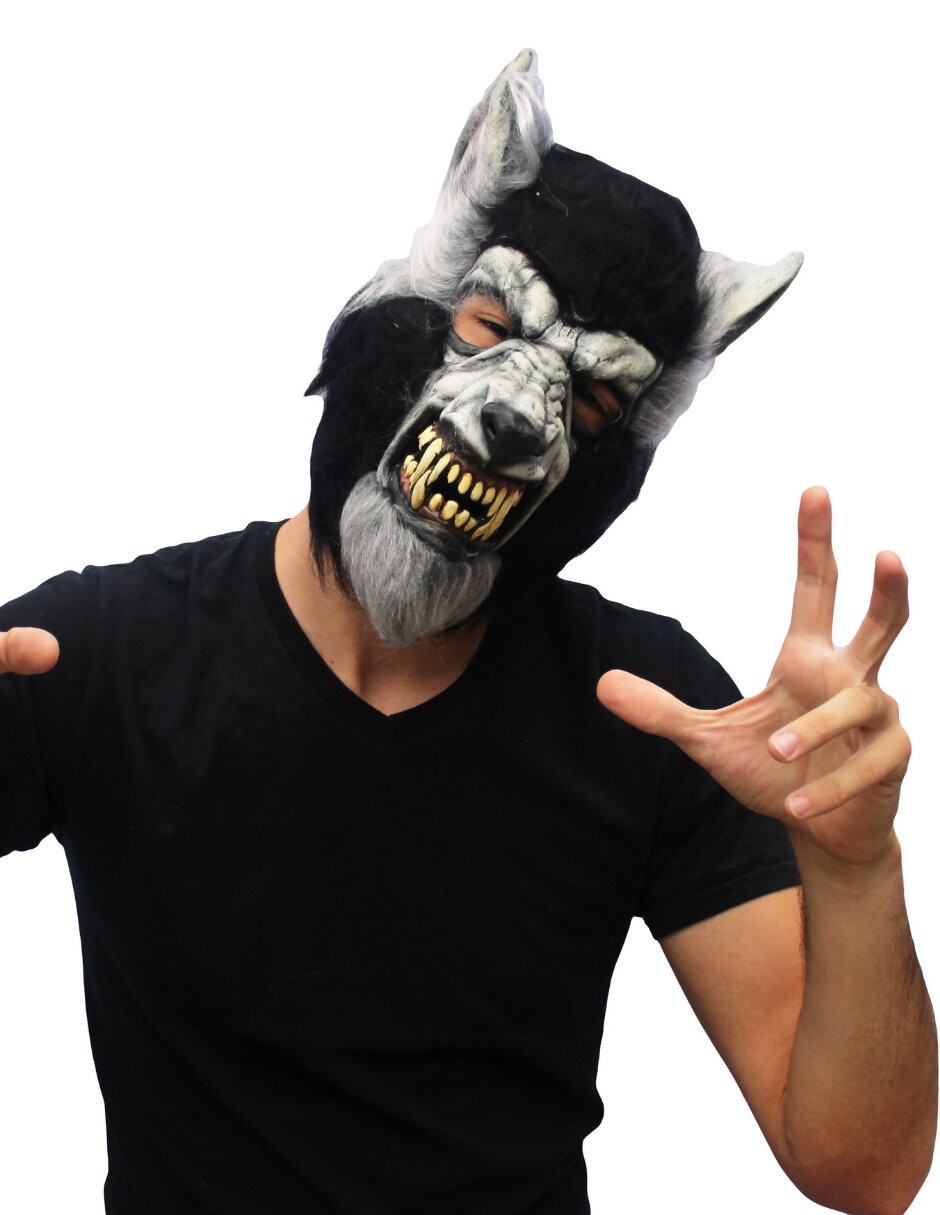 Máscara disfraz de lobo 4