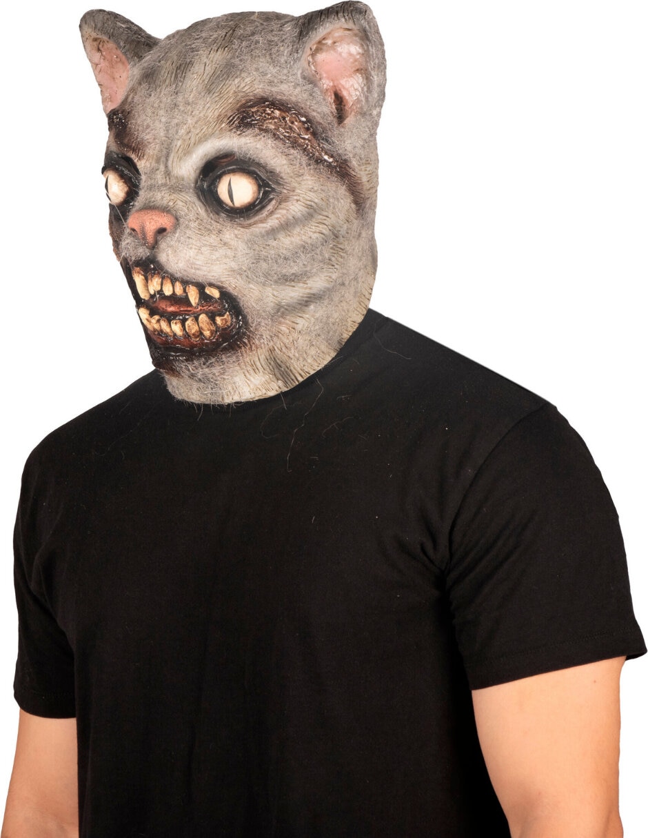 Máscara para disfraz de gato zombie Ghoulish Productions