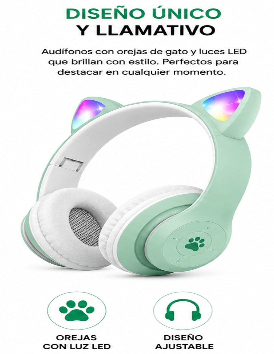 Audífonos de diadema Moreka alámbricos e inalámbricos