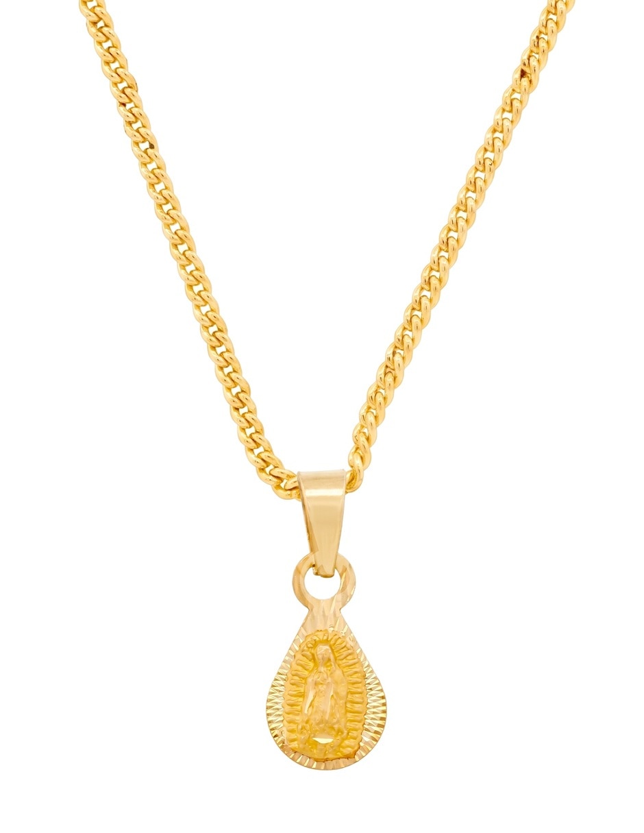 Dije de gota Horoz Virgen de Guadalupe de oro 10 K