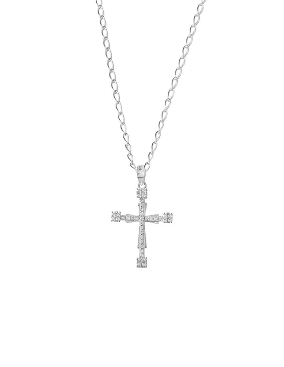 Collar de cruz Unlimited By Ob de plata P 925