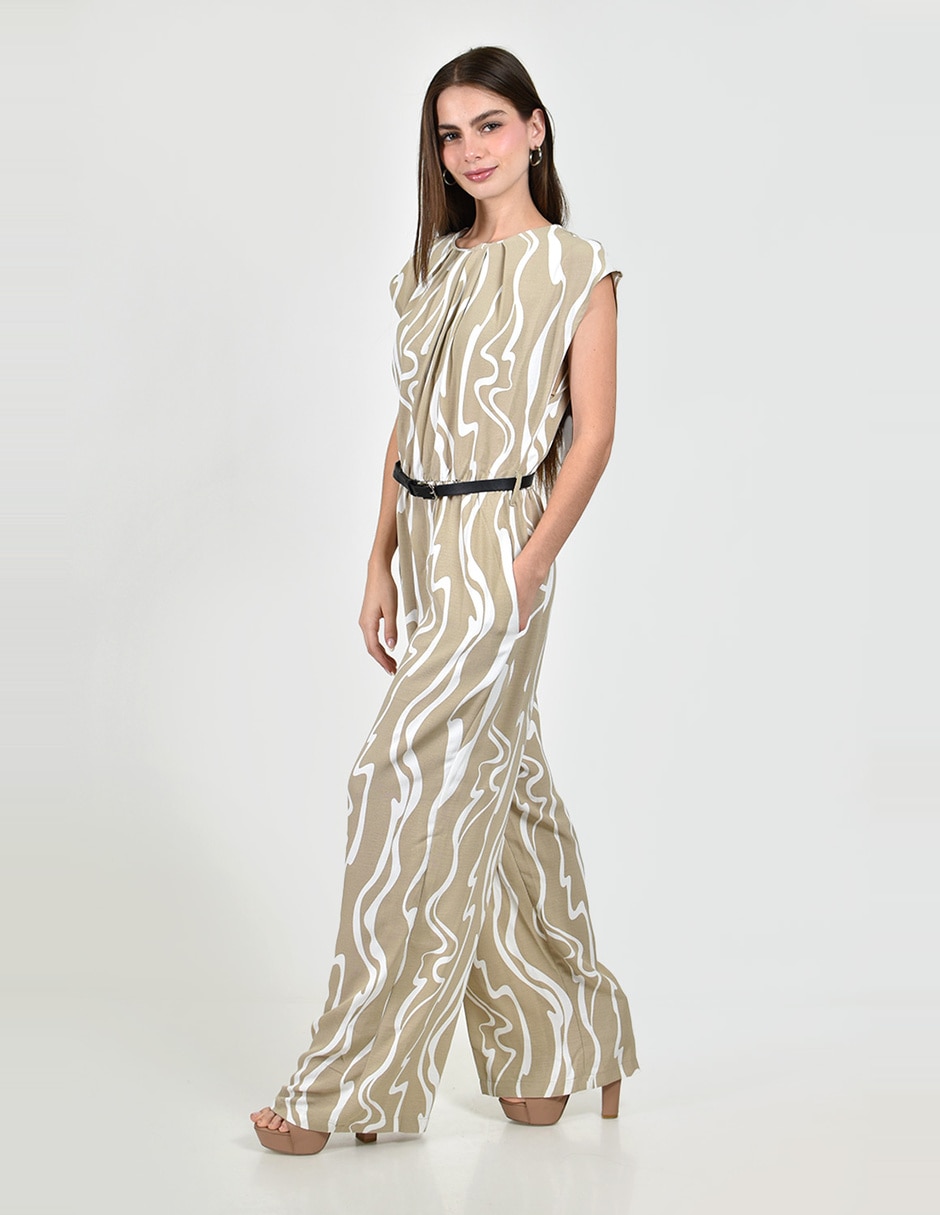 Jumpsuit estampado macroprint para mujer 2