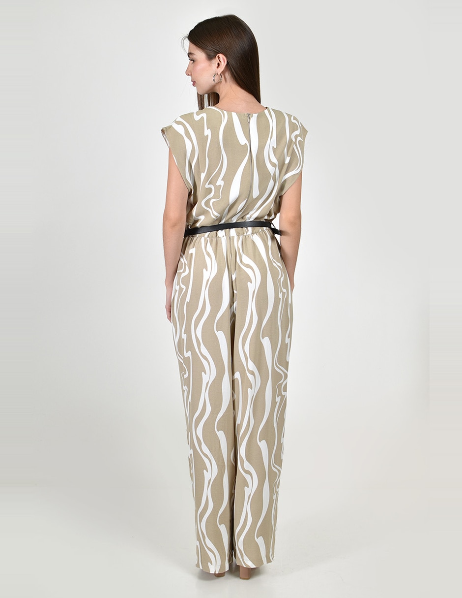 Jumpsuit estampado macroprint para mujer 5
