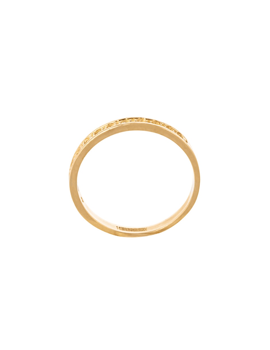 Anillo con gema Unlimited By Ob 10 k de oro amarillo zirconia pulido