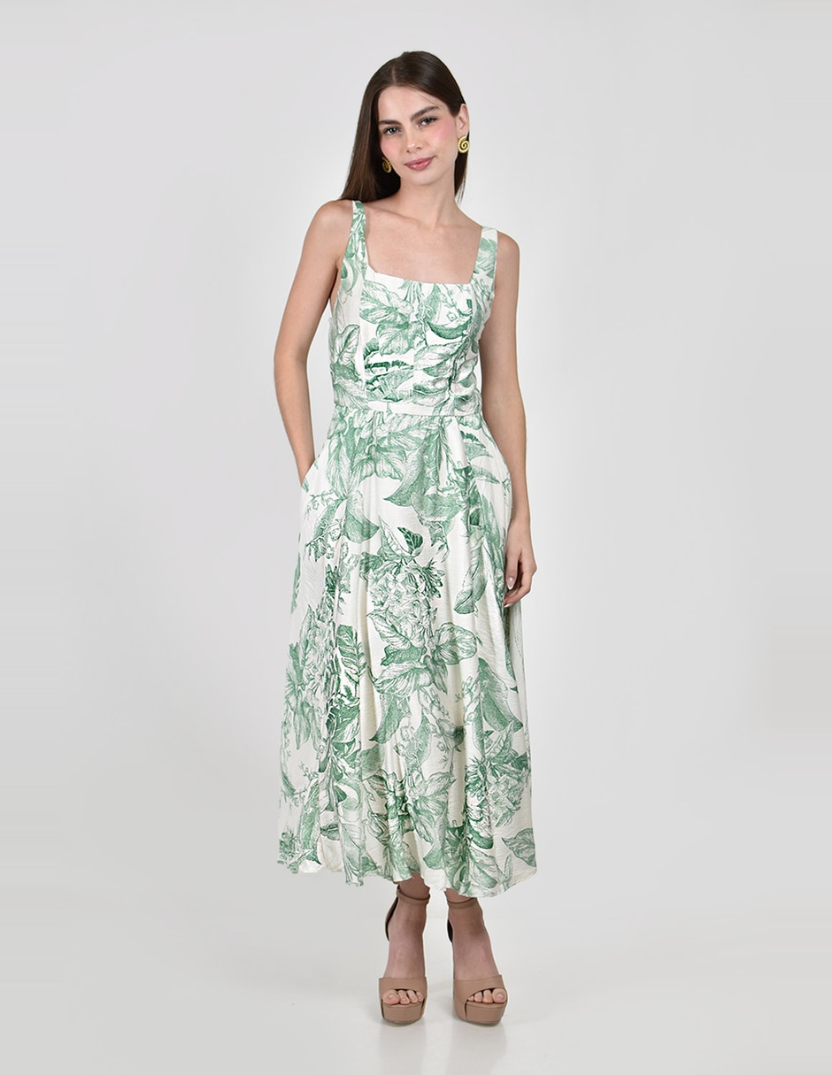 Vestido midi casual para mujer Vestido midi casual para mujer
