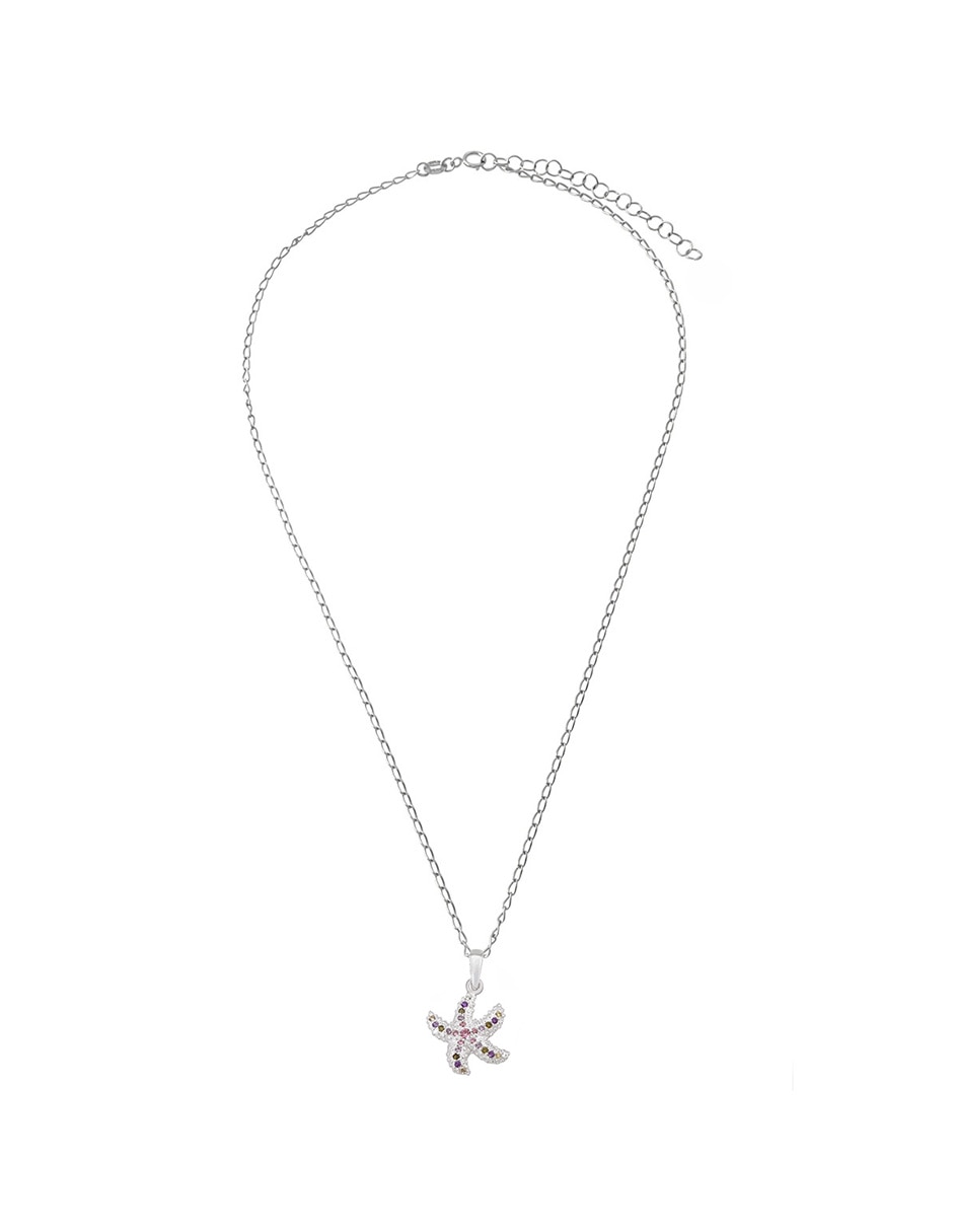 Collar con dije de estrella de mar Unlimited By Ob de plata P 925