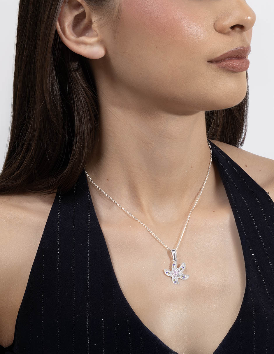 Collar con dije de estrella de mar Unlimited By Ob de plata P 925
