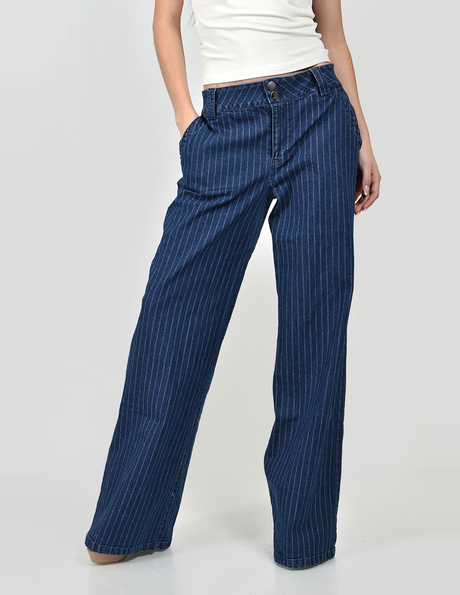 Jeans regular straight cintura para mujer 3