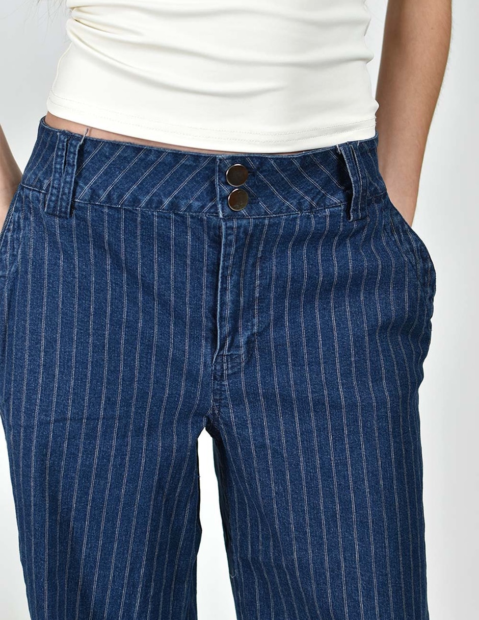 Jeans regular straight cintura para mujer 4