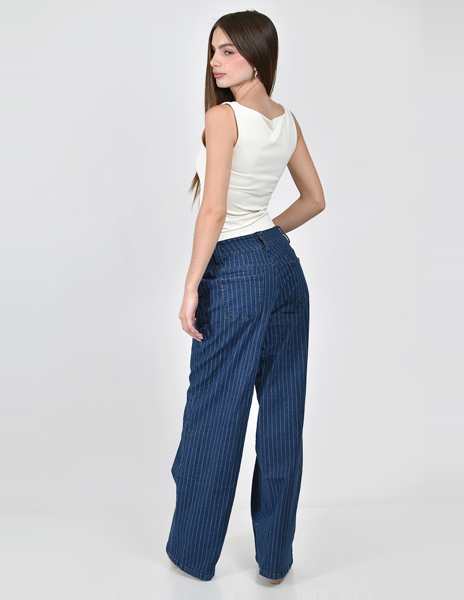 Jeans regular straight cintura para mujer 5