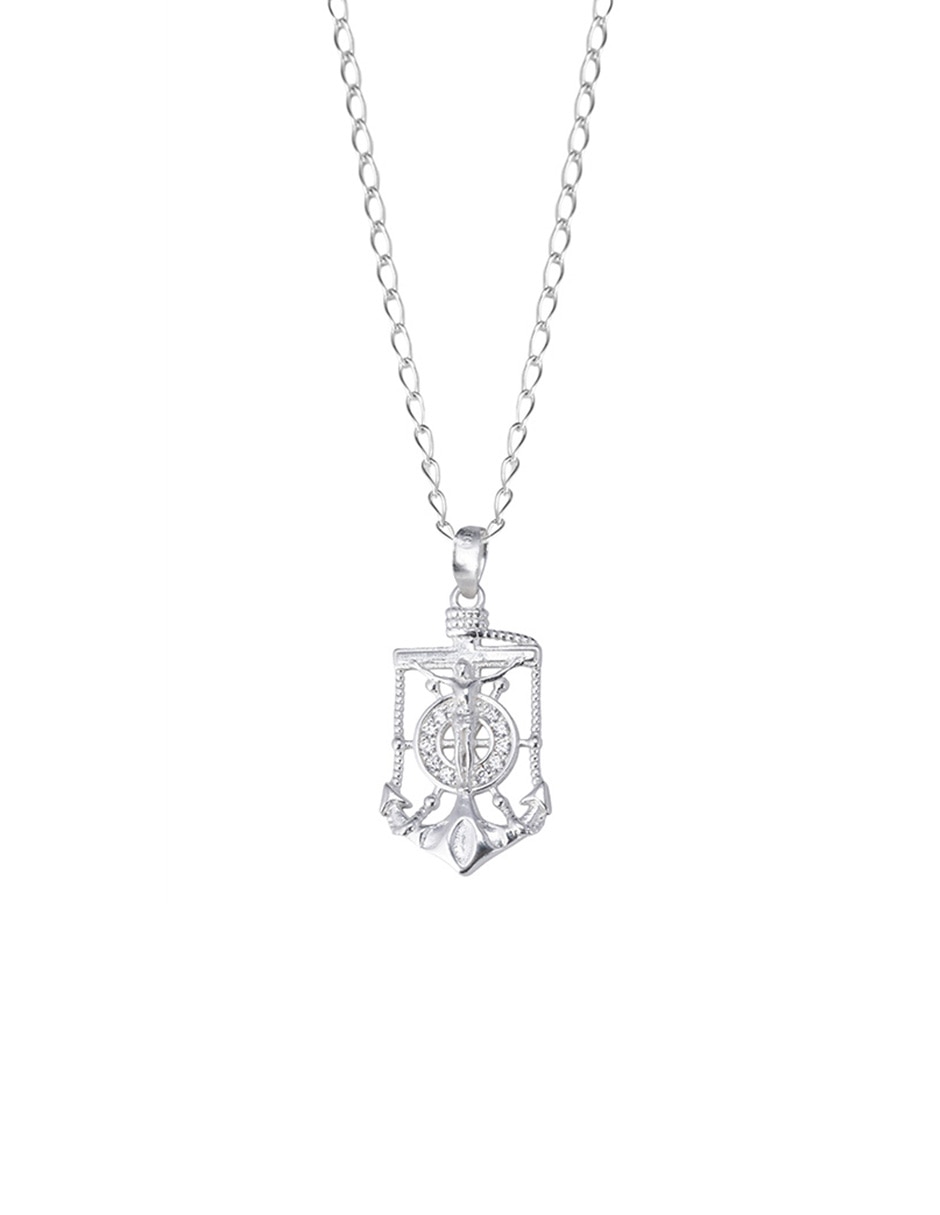 Collar con dije de ancla Unlimited By Ob de plata P 925